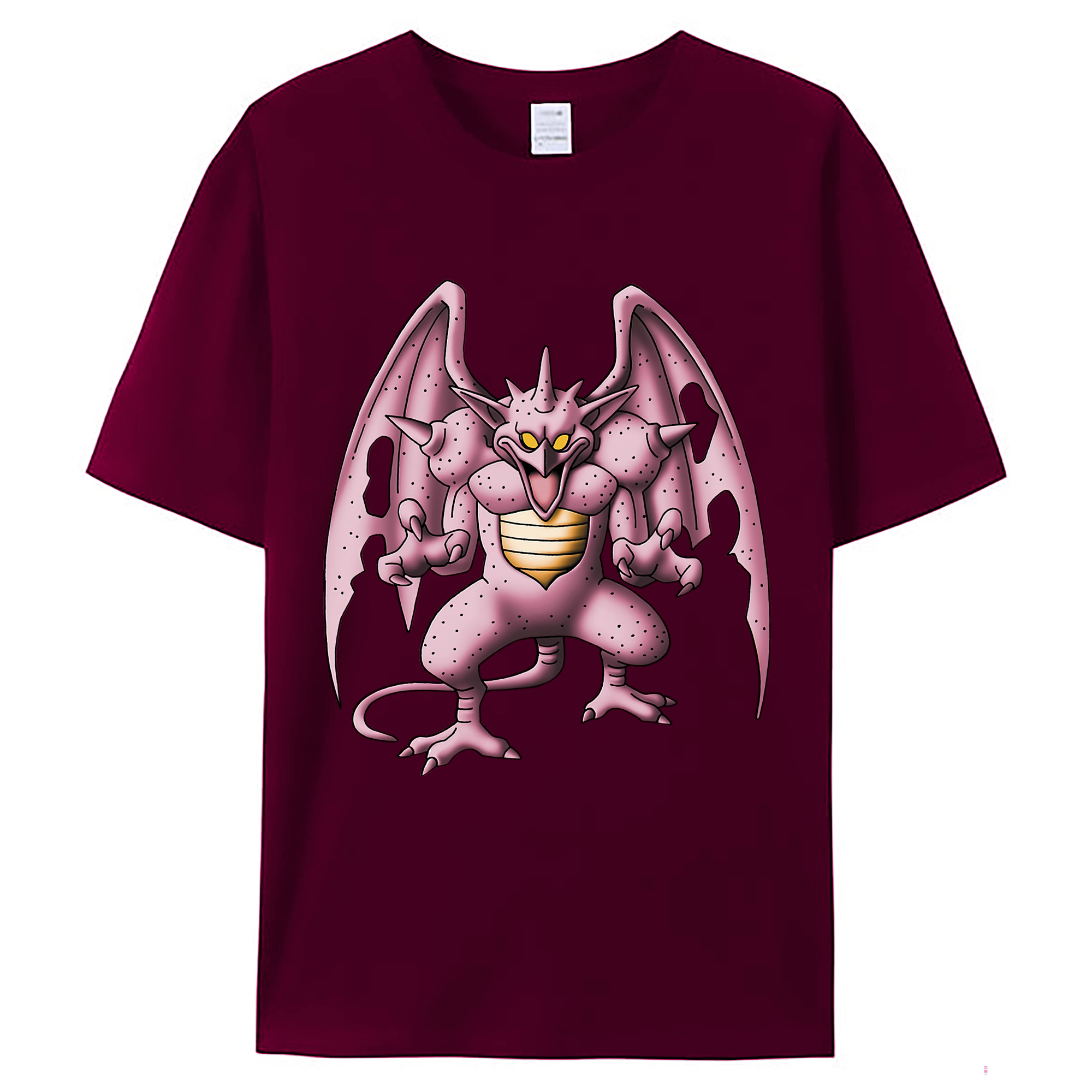 （画像用） ドラゴンクエスト Doragon Kuesuto Dragon Quest レディースカジュアルプリントTシャツ（綿100％）